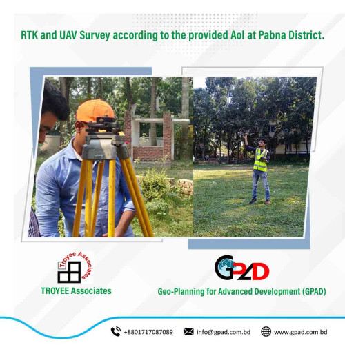RTK and UAV Survey according to the provided Aol at Pabna District. 