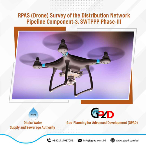 RPAS (Drone) Survey of the Distribution Network Pipeline Component-3, SWTPPP Phase-III